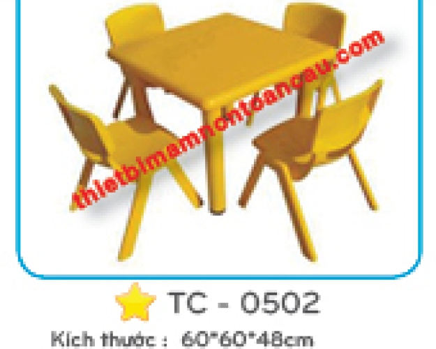 Bàn vuông nhập khẩu - MÃ SP : TC - 0502